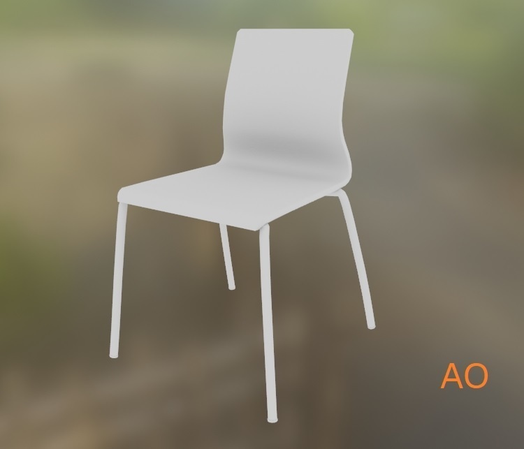 【3Dモデル】パイプ椅子/スタッキングチェア