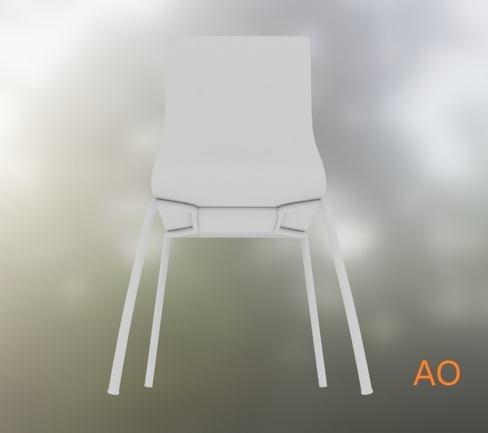 【3Dモデル】パイプ椅子/スタッキングチェア