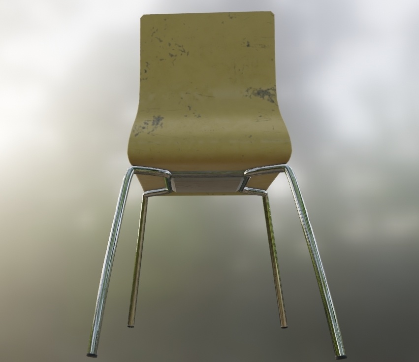 【3Dモデル】パイプ椅子/スタッキングチェア