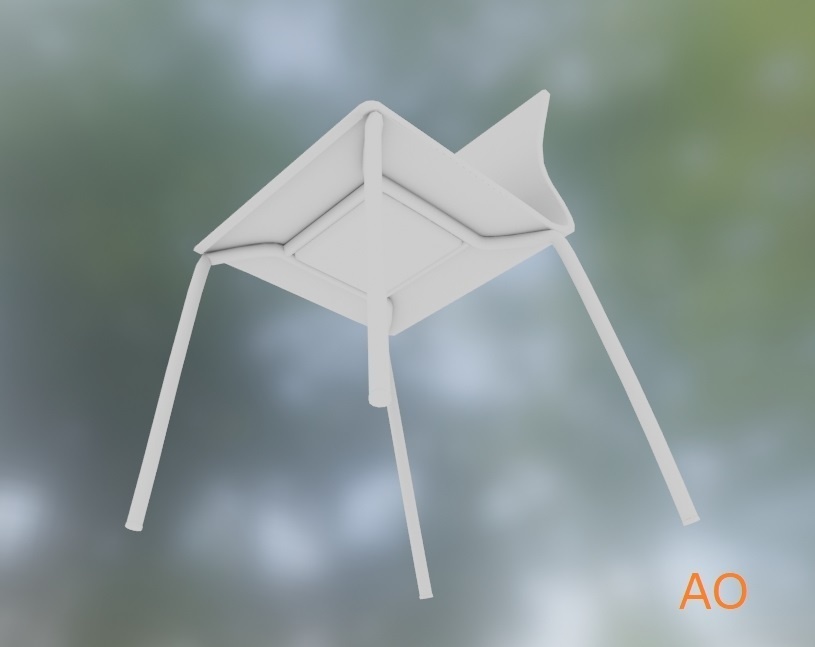 【3Dモデル】パイプ椅子/スタッキングチェア