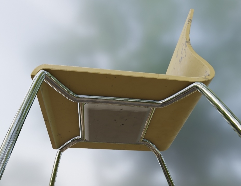 【3Dモデル】パイプ椅子/スタッキングチェア