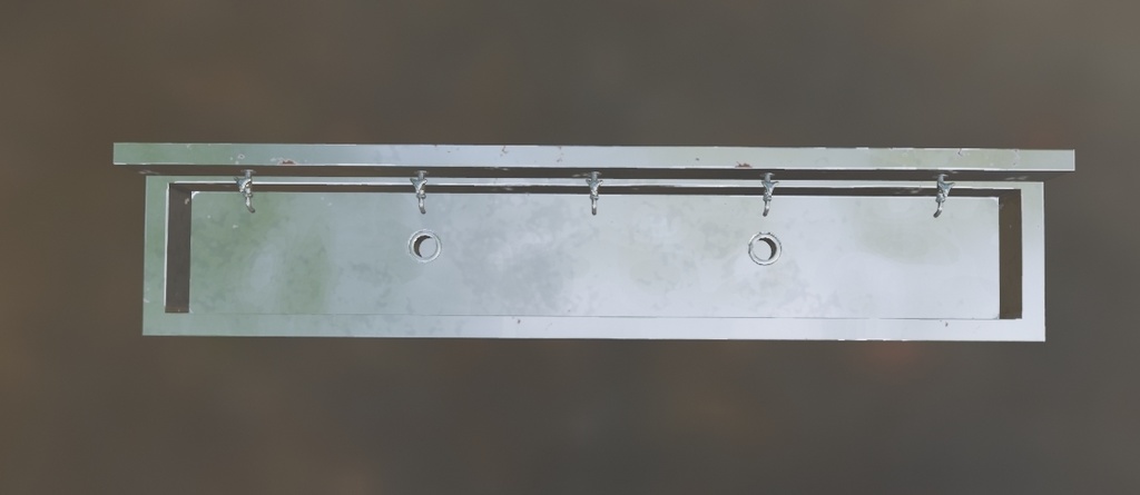 【蛇口付き】水飲み場(手洗い場)【3Dモデル】