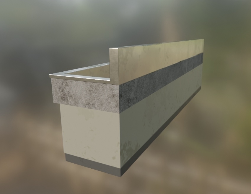 【蛇口付き】水飲み場(手洗い場)【3Dモデル】