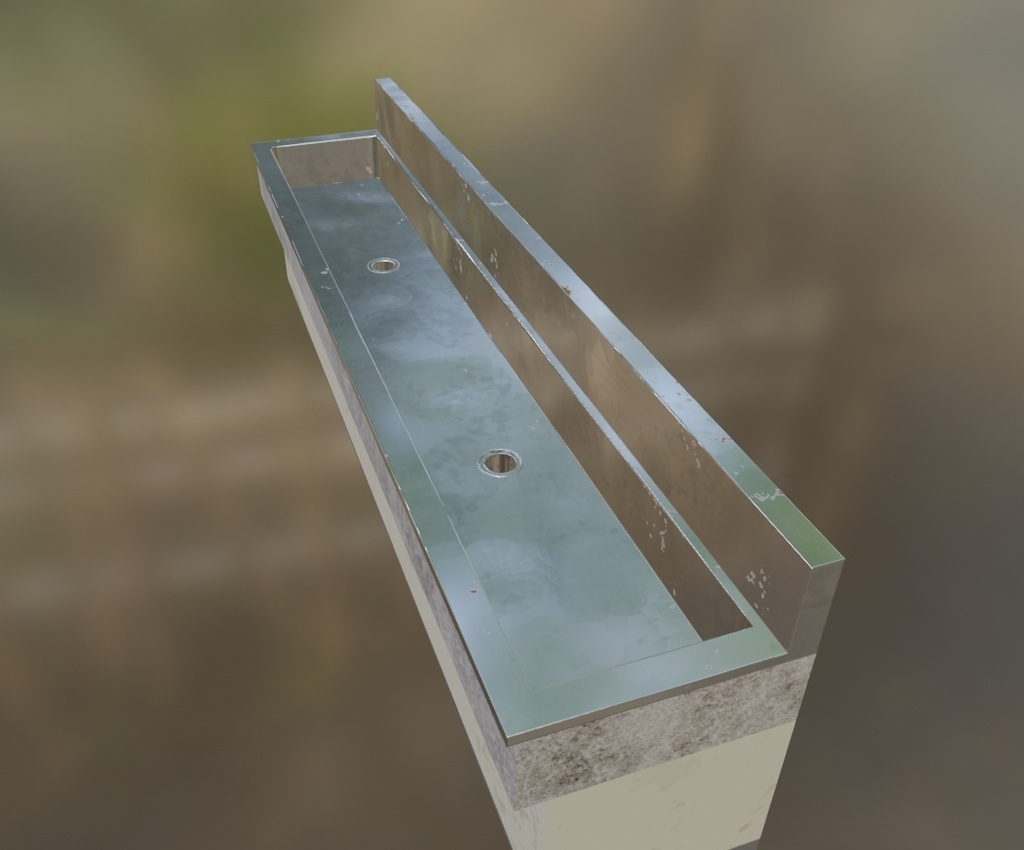 水飲み場(手洗い場)【3Dモデル】