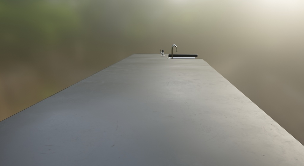 【ローポリ】理科室 実験台B