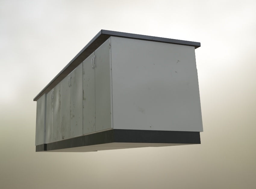 【ローポリ】理科室 実験台B