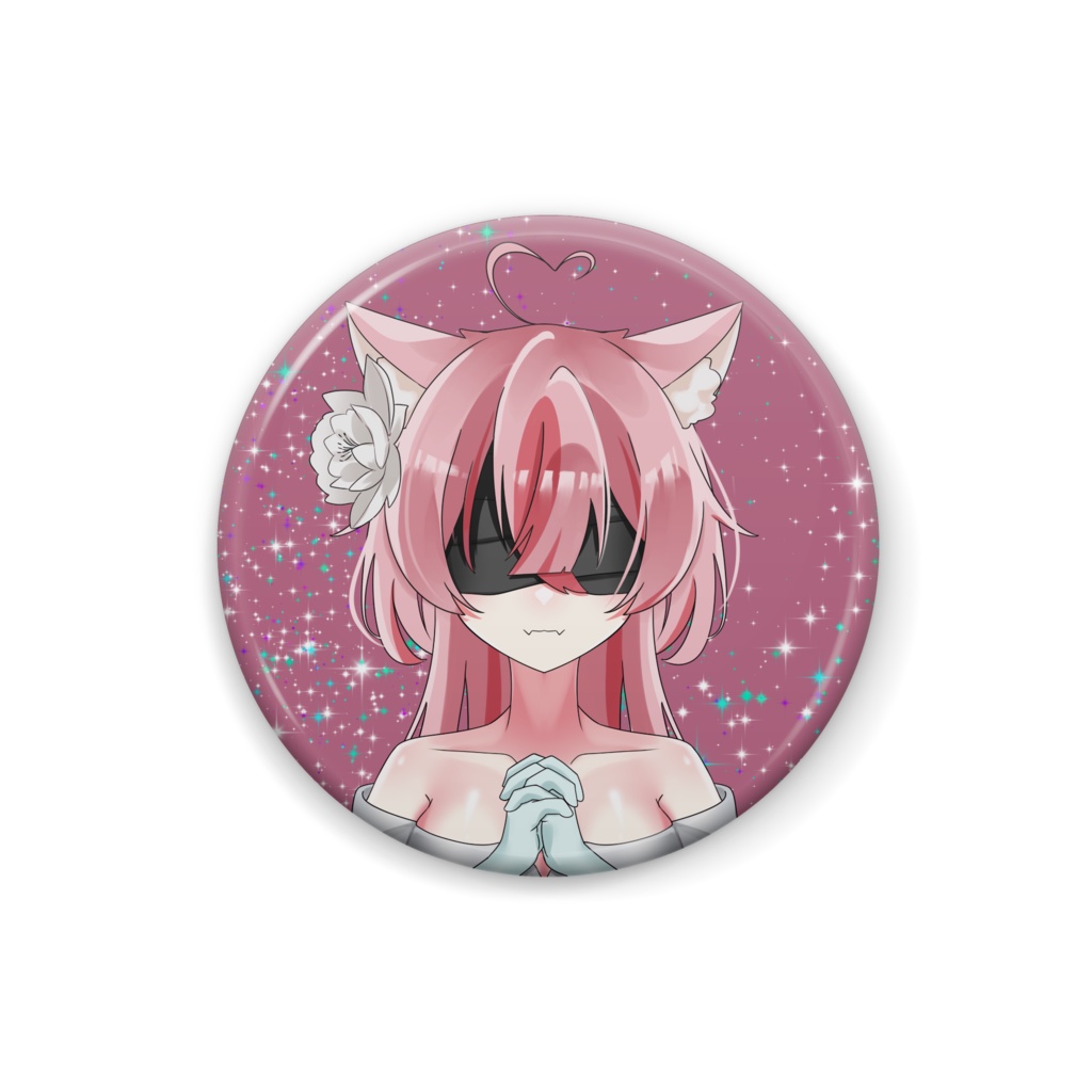 メカクレあんこ缶バッチ