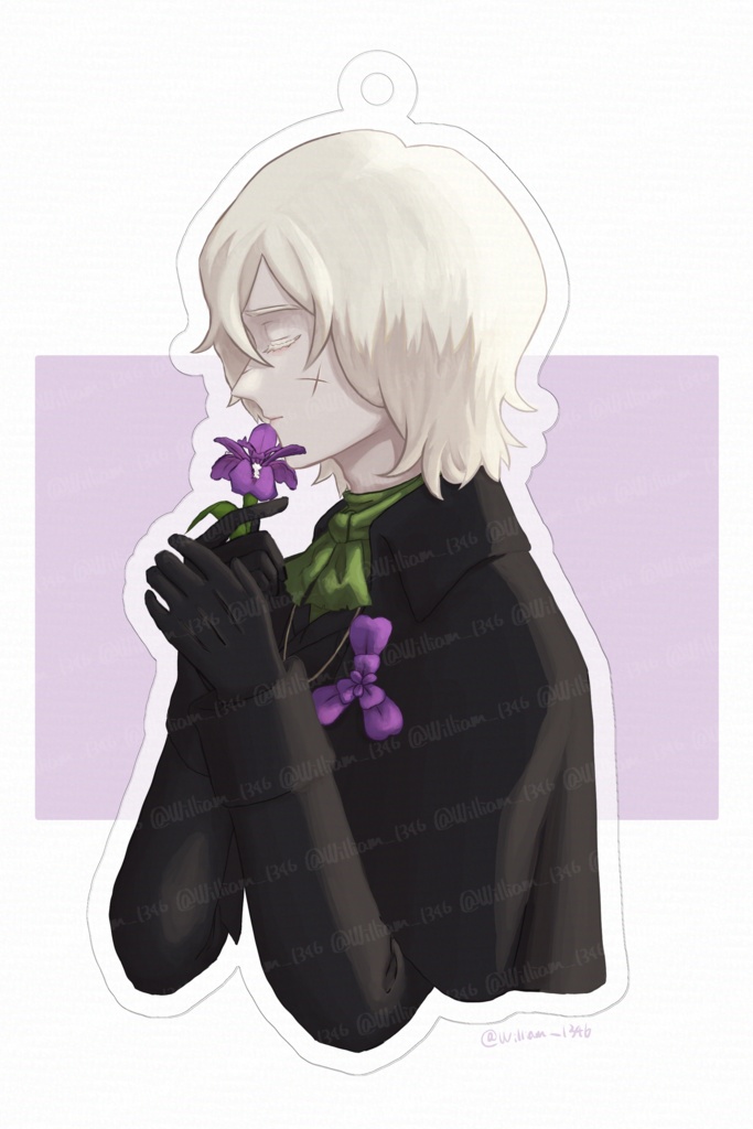 横顔アクリルキーホルダー アンドルークレス