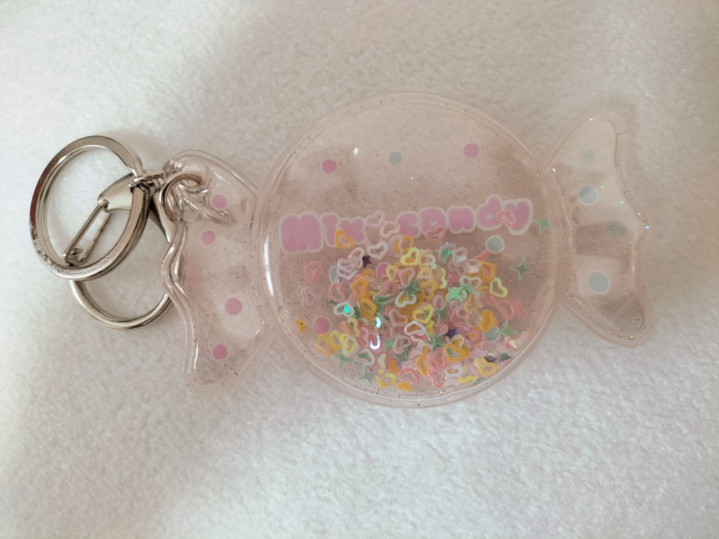 飴玉頭シャカシャカキーホルダー