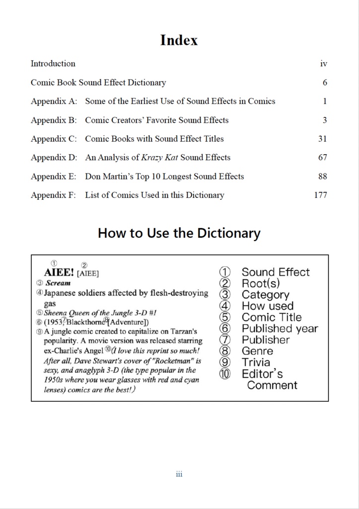 The Comic Book Sound Effect Dictionary (English Version)