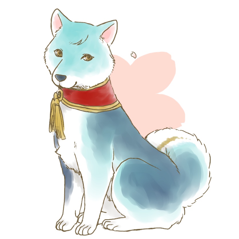 犬化ウッドキー 桜レア4太刀(鶯丸 / 一期一振 / 江雪左文字)