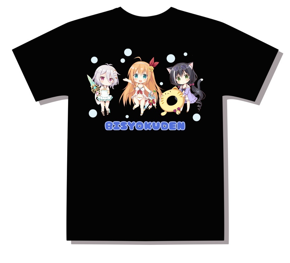 美食殿Tシャツ(黒)
