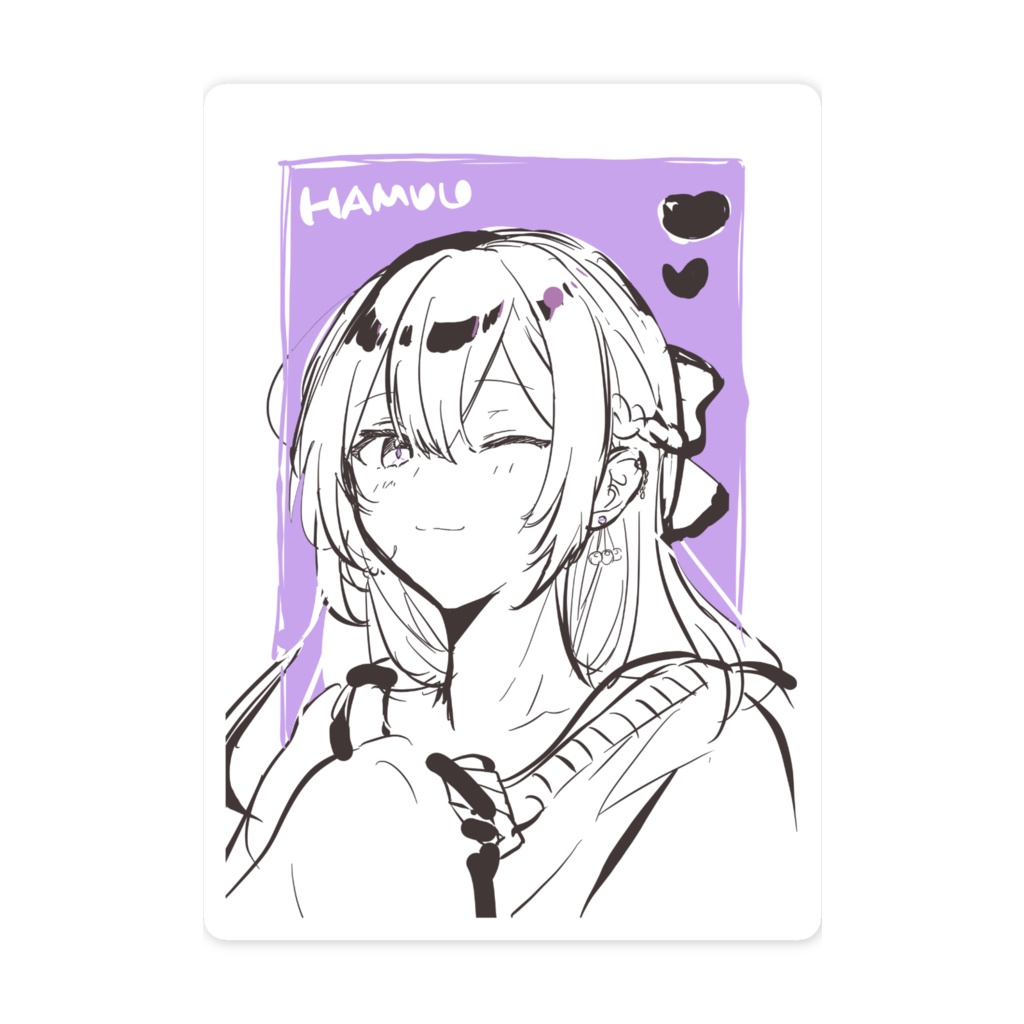 白黒 ステッカー