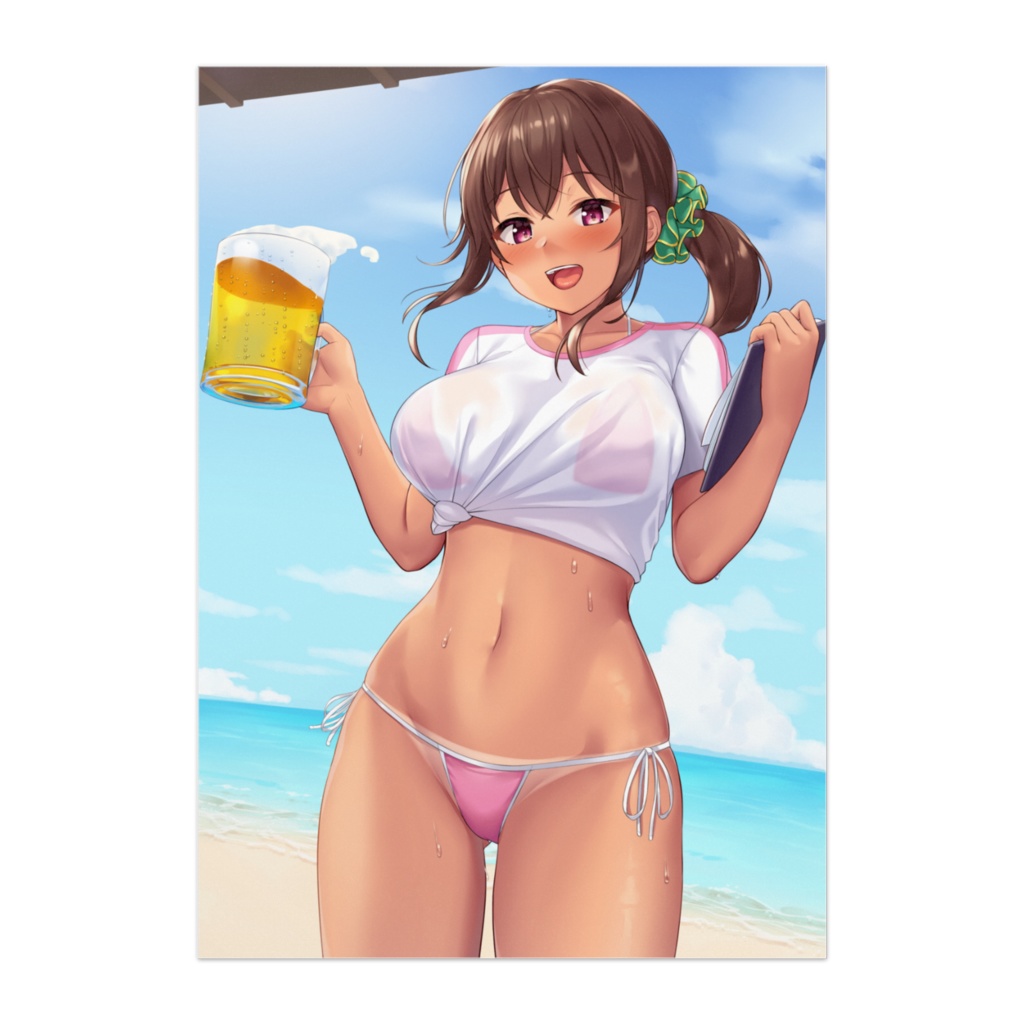 F市の思い出【浦風真帆】『バイトが終わったら・・・ね♡(Tシャツver.)』ポスター