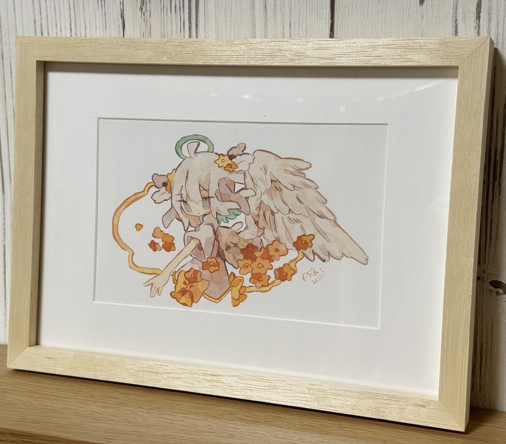 額装原画「シロタエギク」