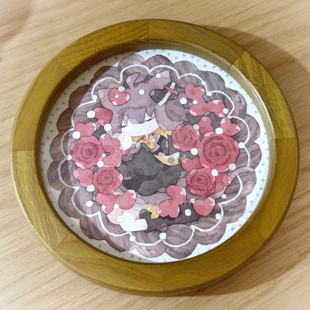 額装作品「ちょこれーと・けーき」