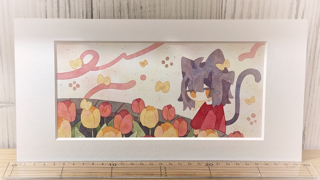 フレームレス原画「ぼーっと春」