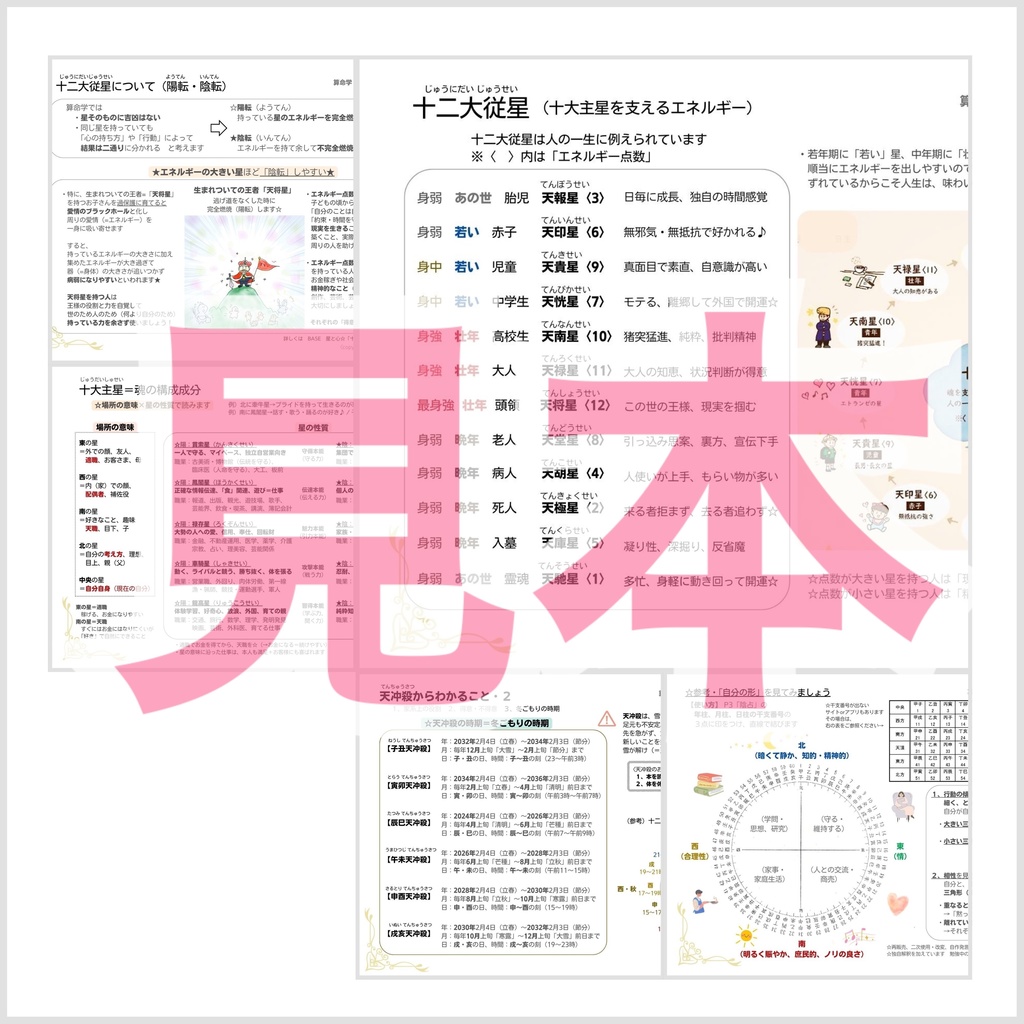 1, 算命学・セルフリーディング(2025年版) ※DL商品です