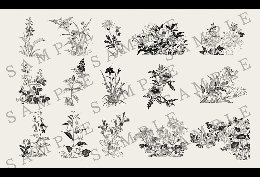 【無料/有料】和風 花素材