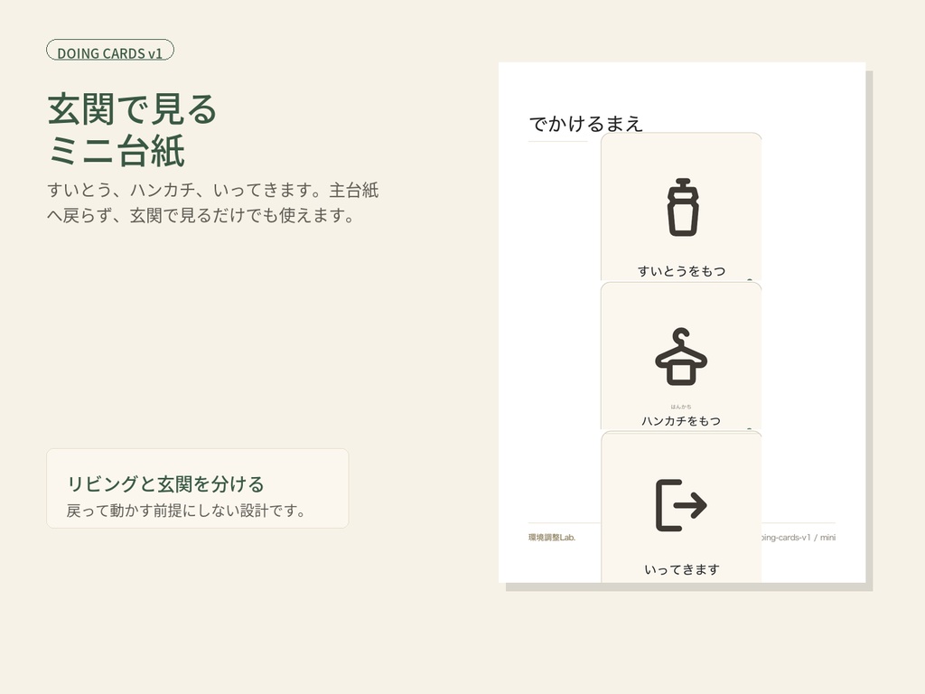 できたが見える することカード