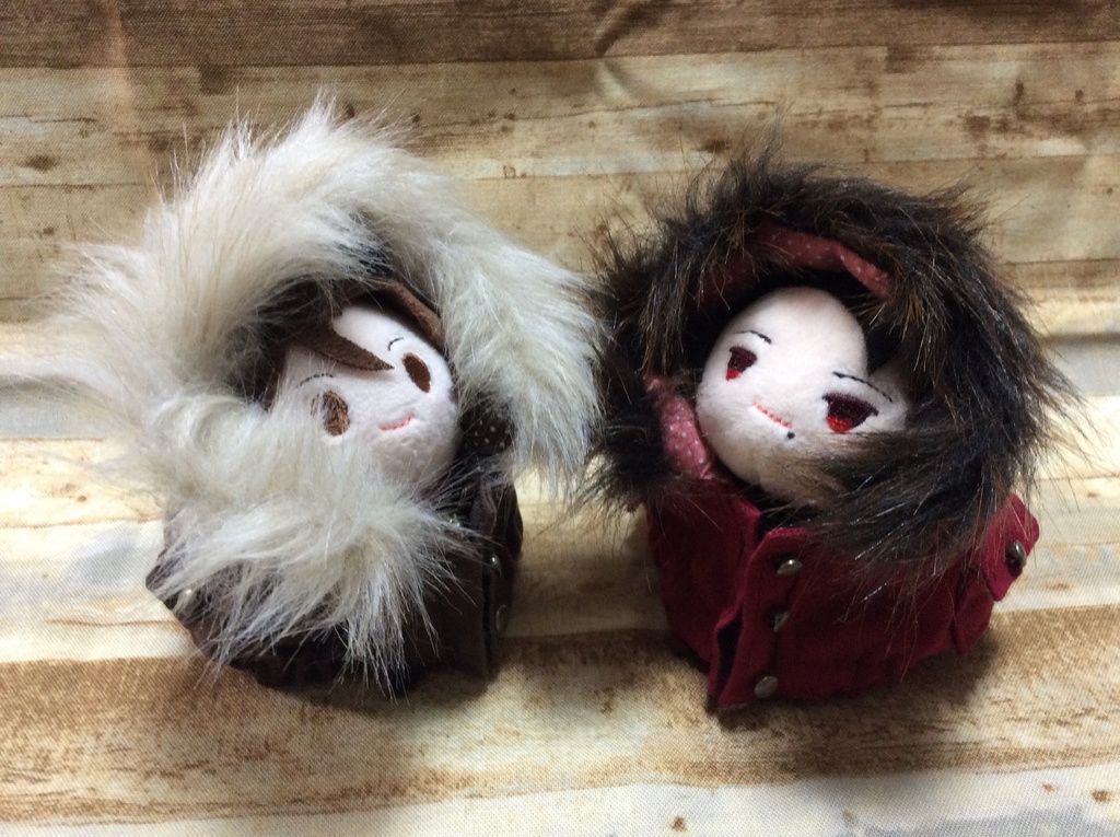 もちもちマスコット用モッズコート(ショコラ&クランベリー)