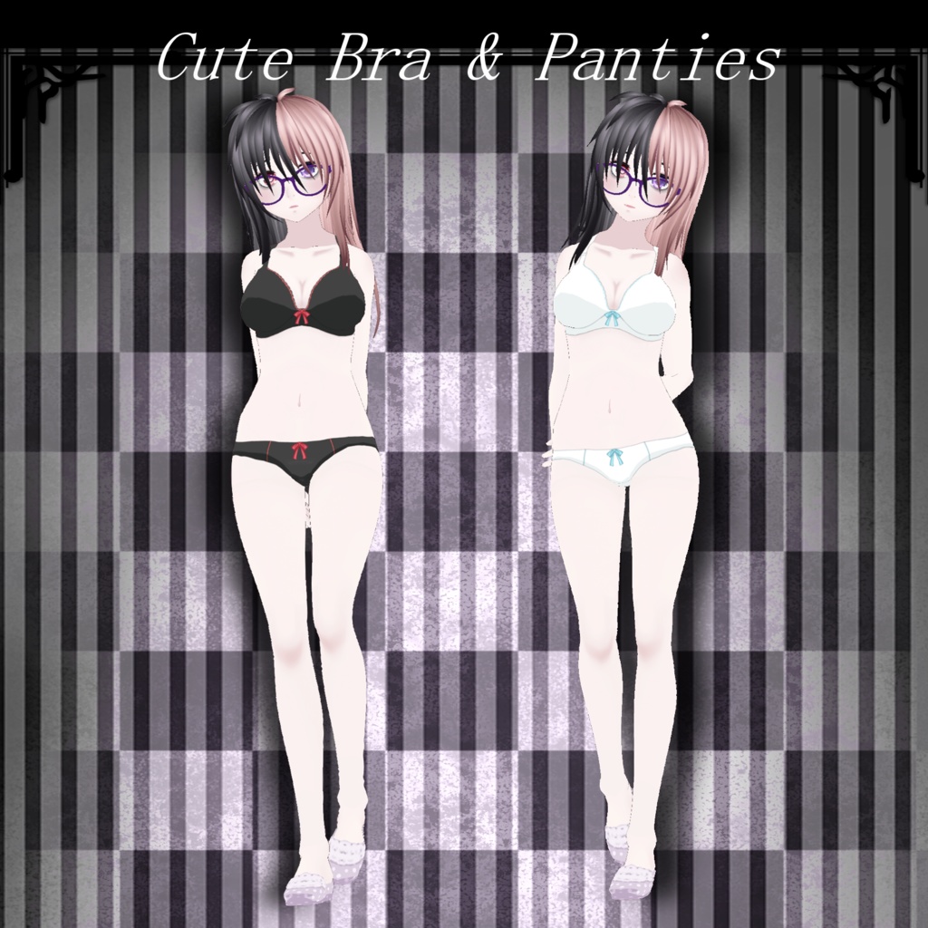 【VRoid用】Cute Bra & Panties