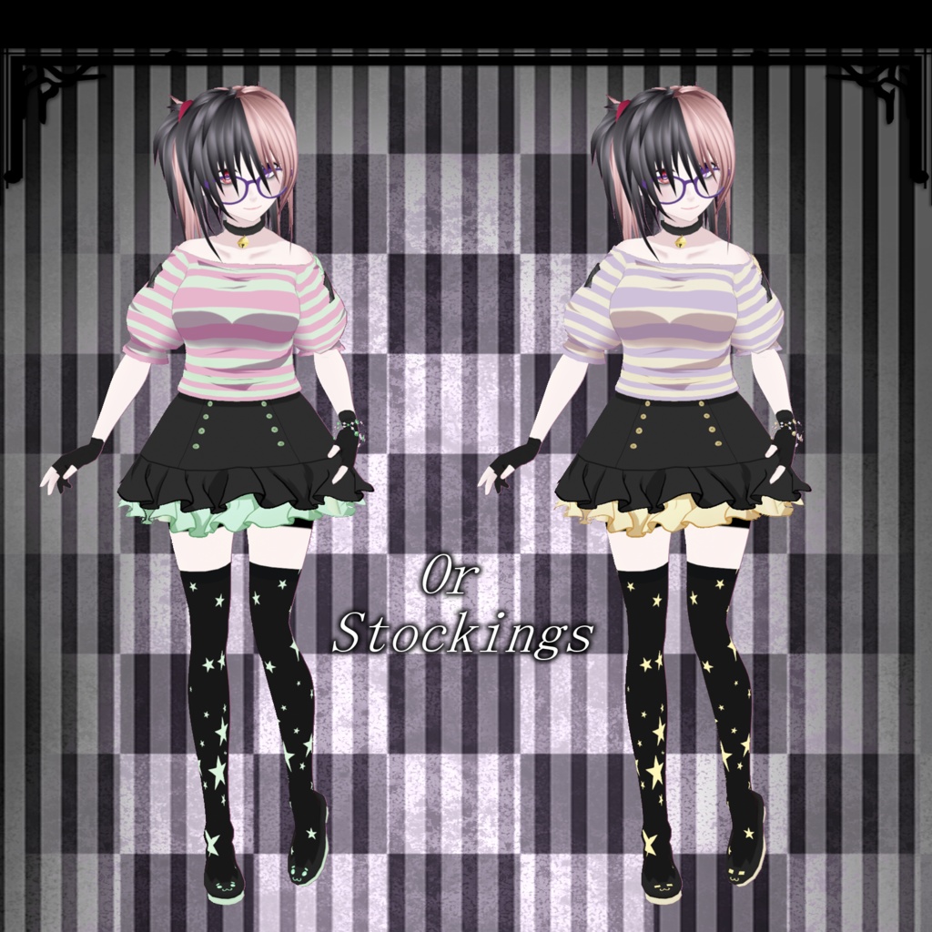 【VRoid用】Cute PomPom Outfit