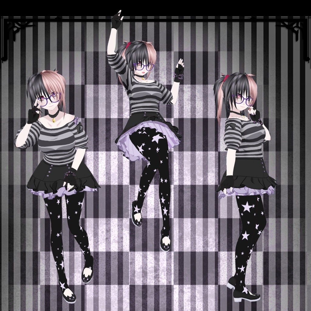 【VRoid用】Cute PomPom Outfit