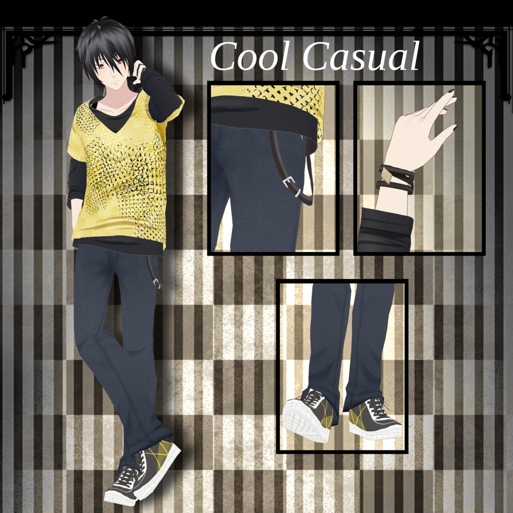 【VRoid用】Cool Casual (Male)