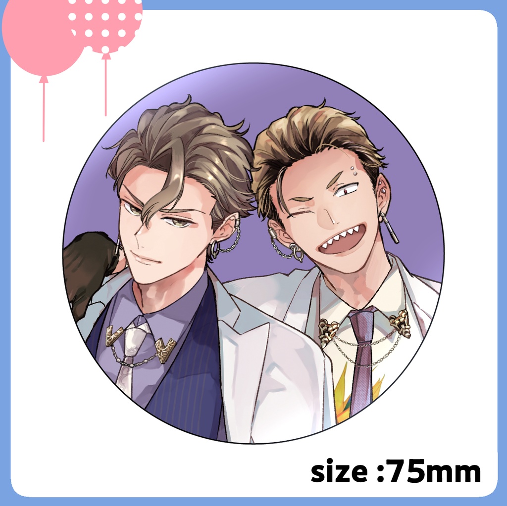 【KiRcomics 6周年】グリッター缶バッジ