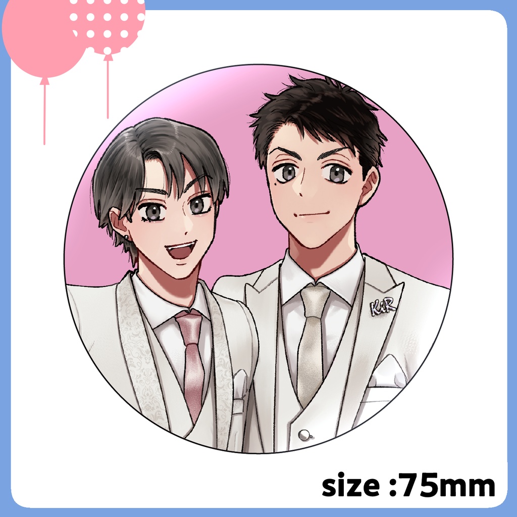 【KiRcomics 6周年】グリッター缶バッジ