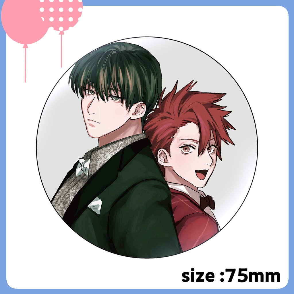 【KiRcomics 6周年】グリッター缶バッジ