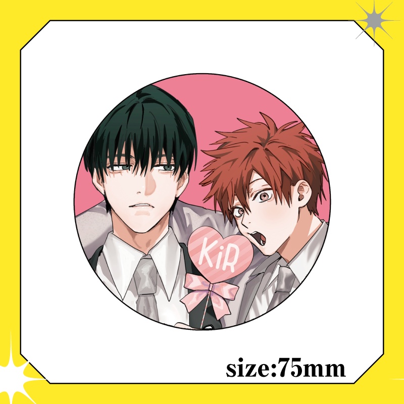 【KiRcomics 7周年】グリッター缶バッジ