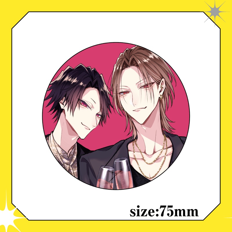 【KiRcomics 7周年】グリッター缶バッジ