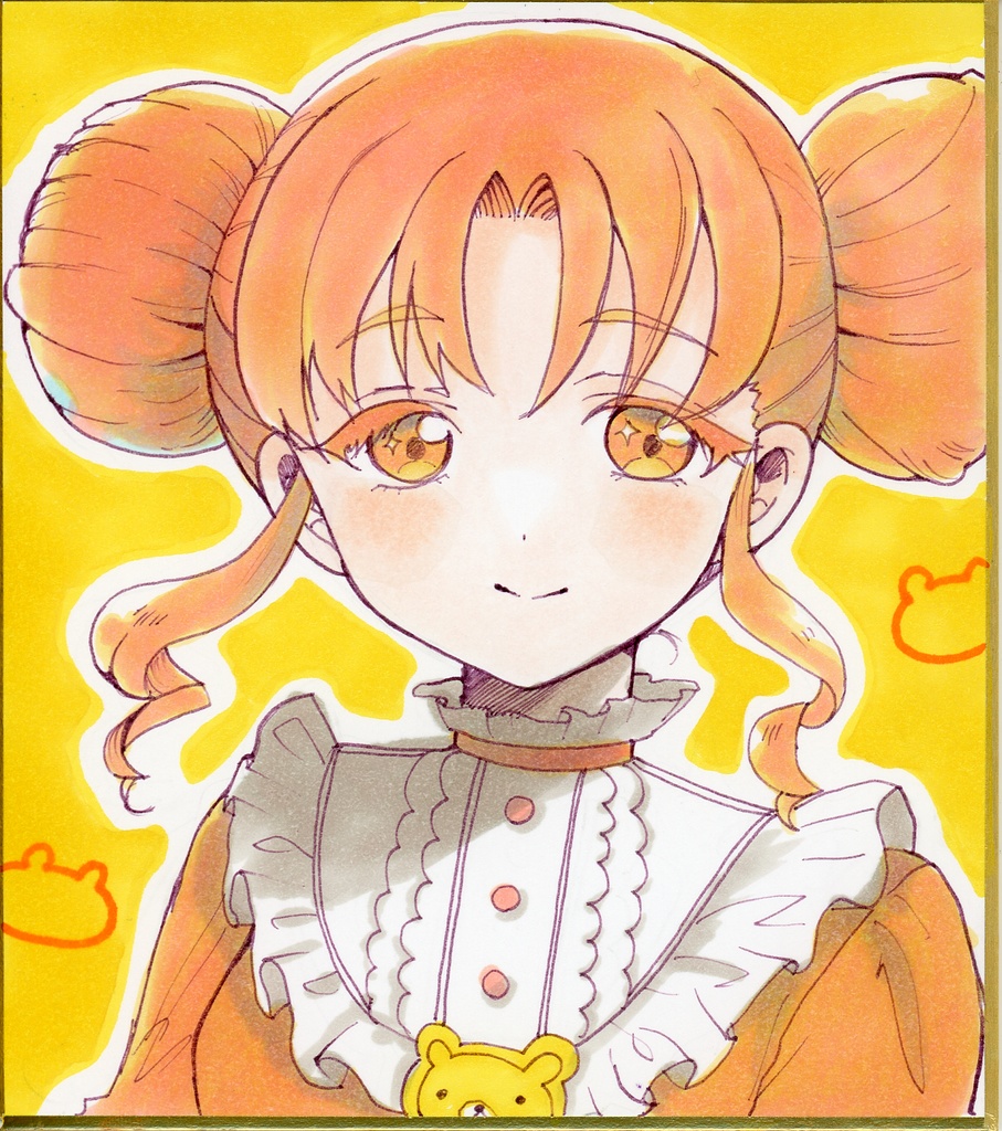 【コピック＋α】四之宮リンリン　色紙イラスト