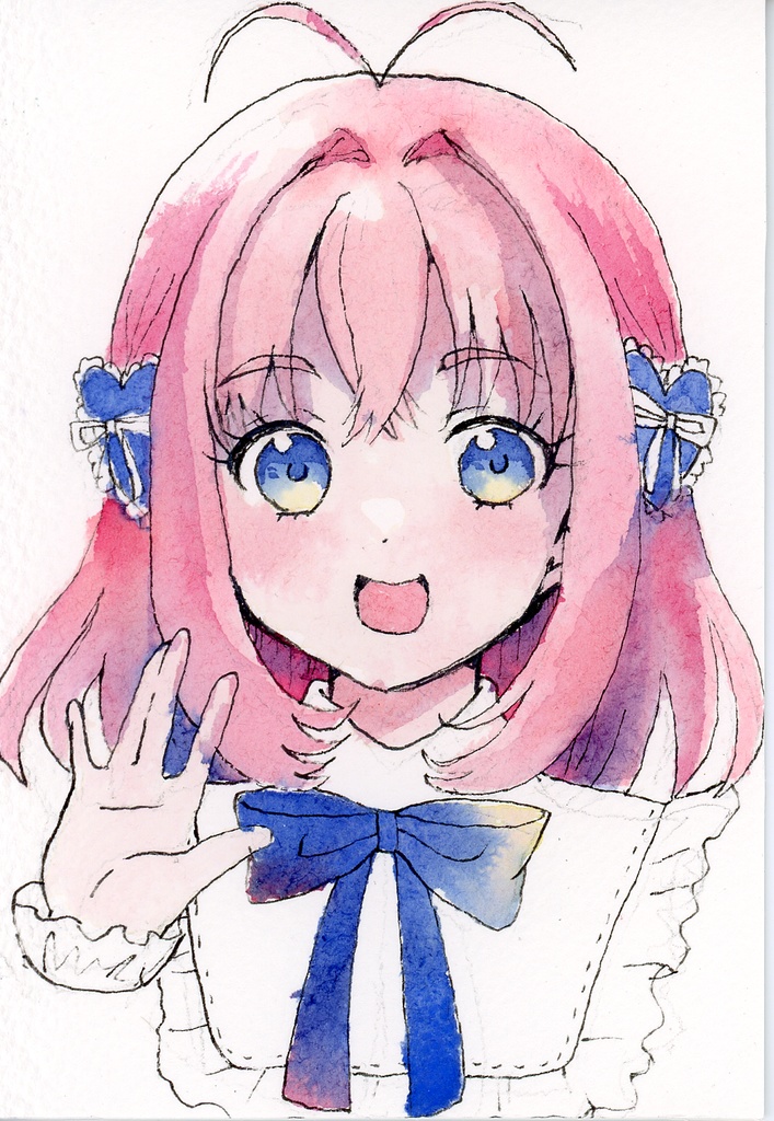 【水彩画】甘瓜みるき　L版イラスト