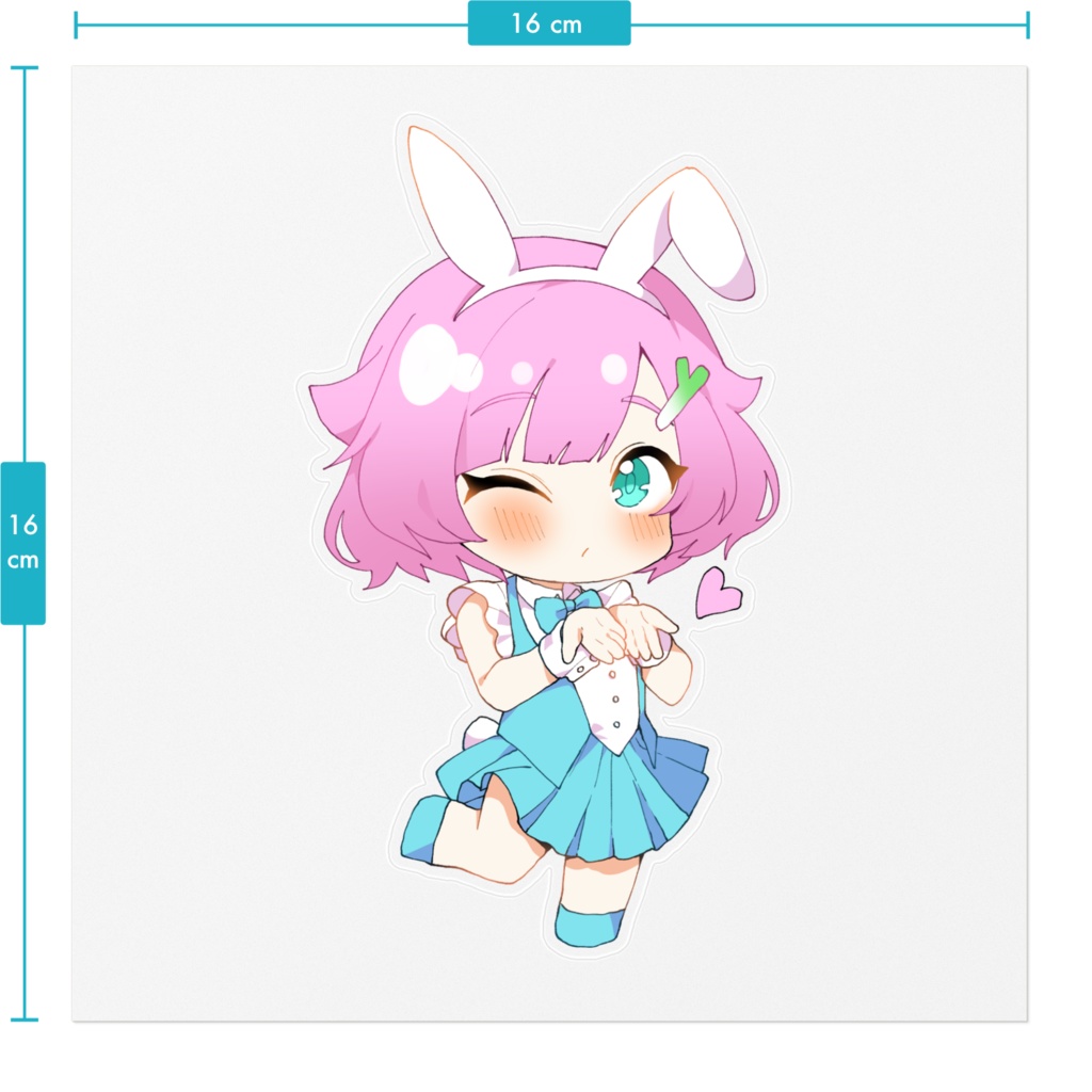 バニーガールねぎまちゃんステッカー2023