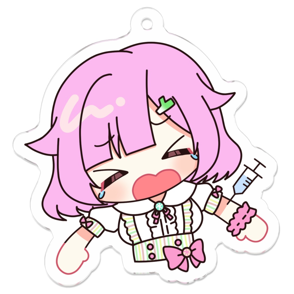 注射怖い！ねぎまちゃん