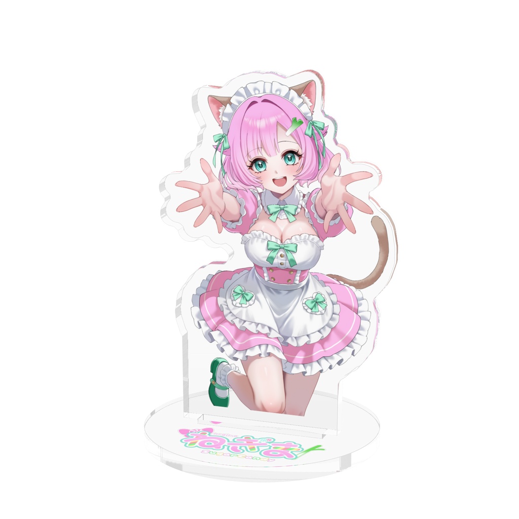ねぎまちゃん猫メイド💗アクリルスタンド 70×70mm