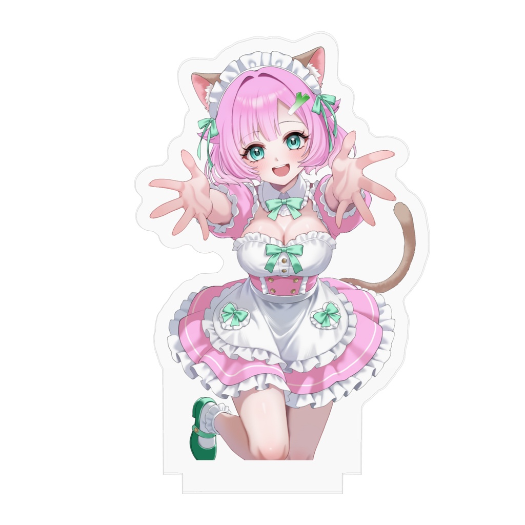 ねぎまちゃん猫メイド💗アクリルスタンド 70×70mm