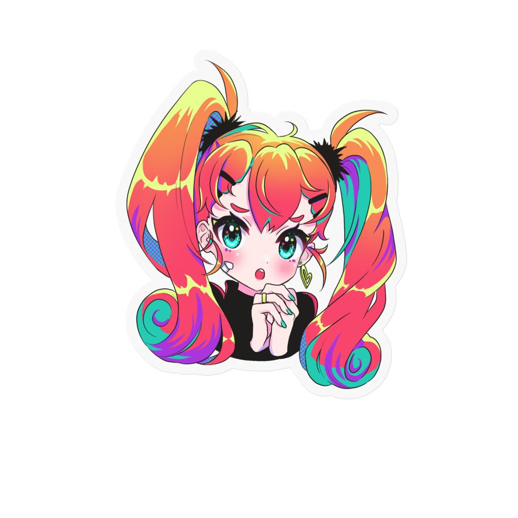 ツインテールステッカー