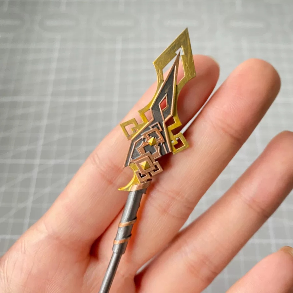 貫虹の槍　原神　1/12　武器モデル　樹脂製パーツ