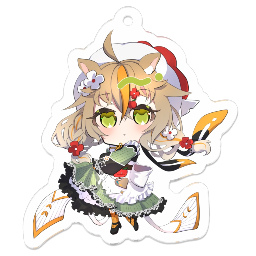 【アクリルキーホルダー】ちび助手（仮）ちゃん【50x50（㎜）】