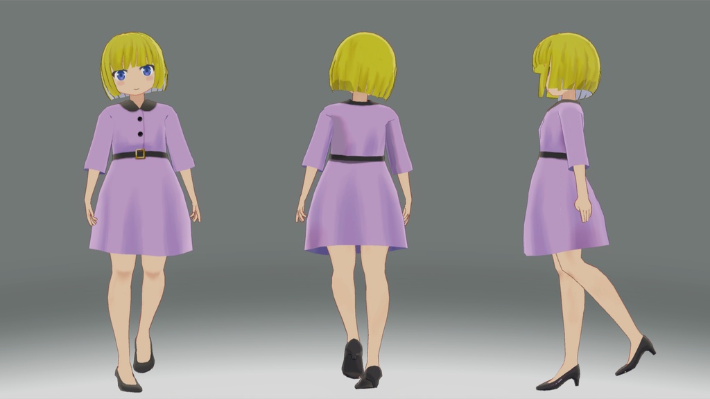 オリジナル3Dモデル「もきゅぺ」