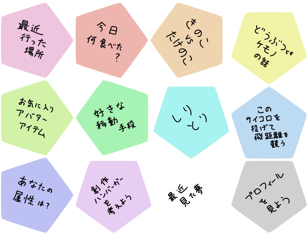 12面サイコロトーク