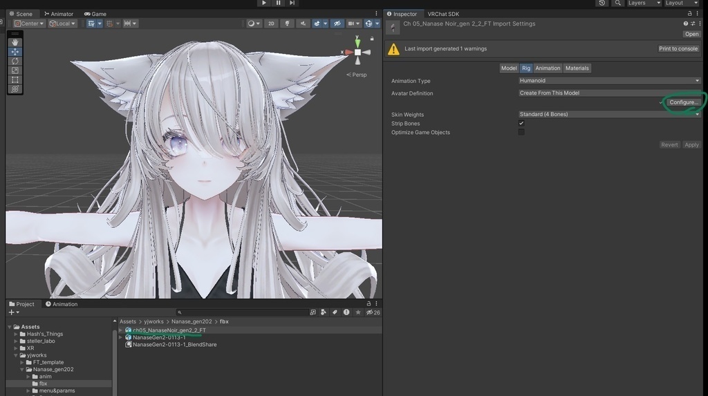Nanase Noir (ナナセ・ノワール) Face Tracking Add-on