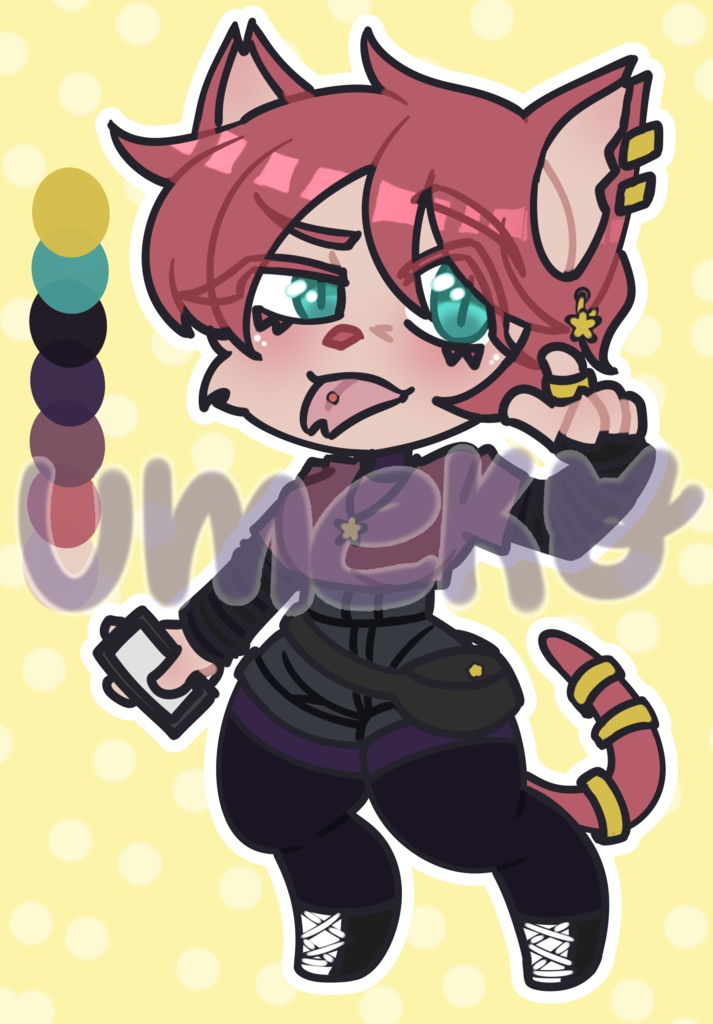 【限定3枠】猫耳ちびキャラ Adoptable｜Catgirl Character Design / 限定3枠 / 3 Slot