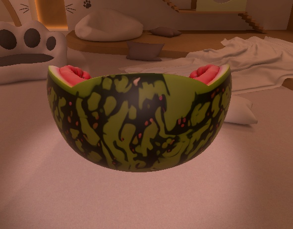 Watermelon Couch โ AI-Generated 3D Model by Rainunik