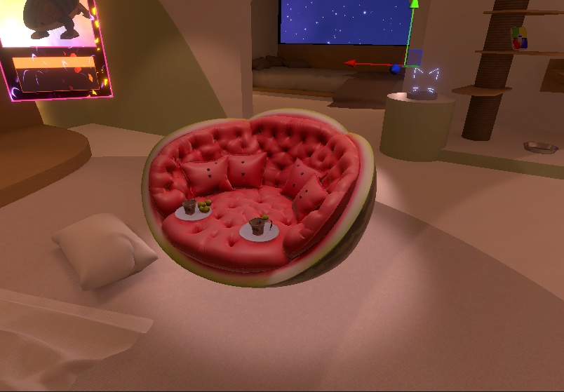 Watermelon Couch โ AI-Generated 3D Model by Rainunik