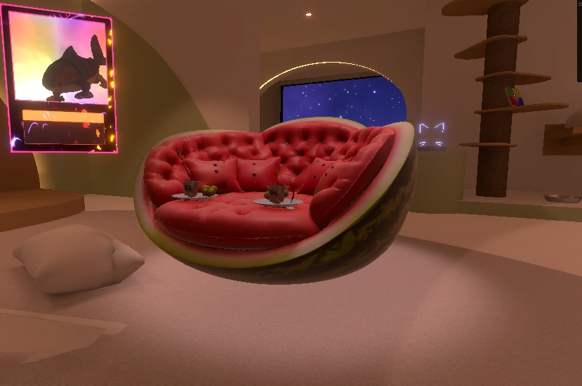 Watermelon Couch โ AI-Generated 3D Model by Rainunik